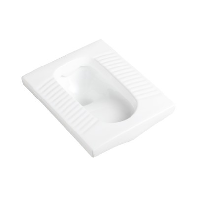 New Arrival Sanitary Ware White Ceramic S Trap Toilet Squatting Pan Wholesale Price