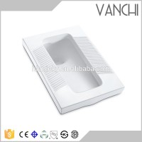 Indian ceramic colored s trap squat toilet pan sizes without fender